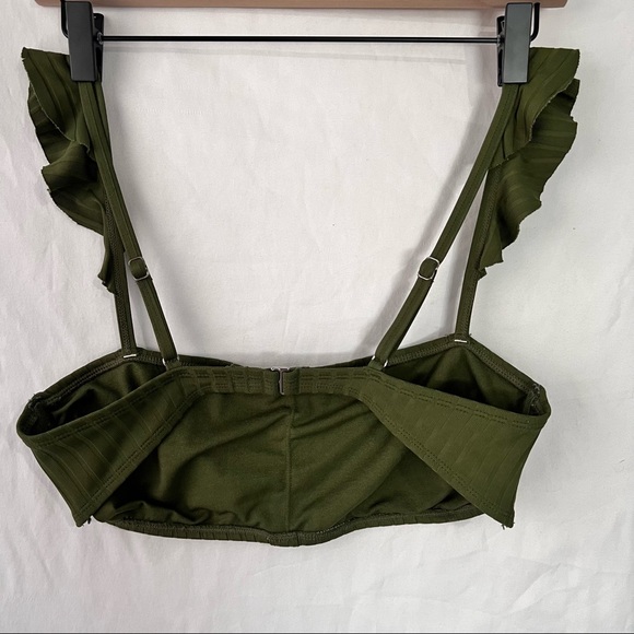 Green High-Waisted Two Piece Swimsuit in Women’s Size Large - Picture 3 of 7